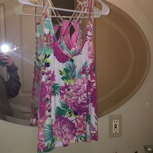 Bright Beautiful floral tank top